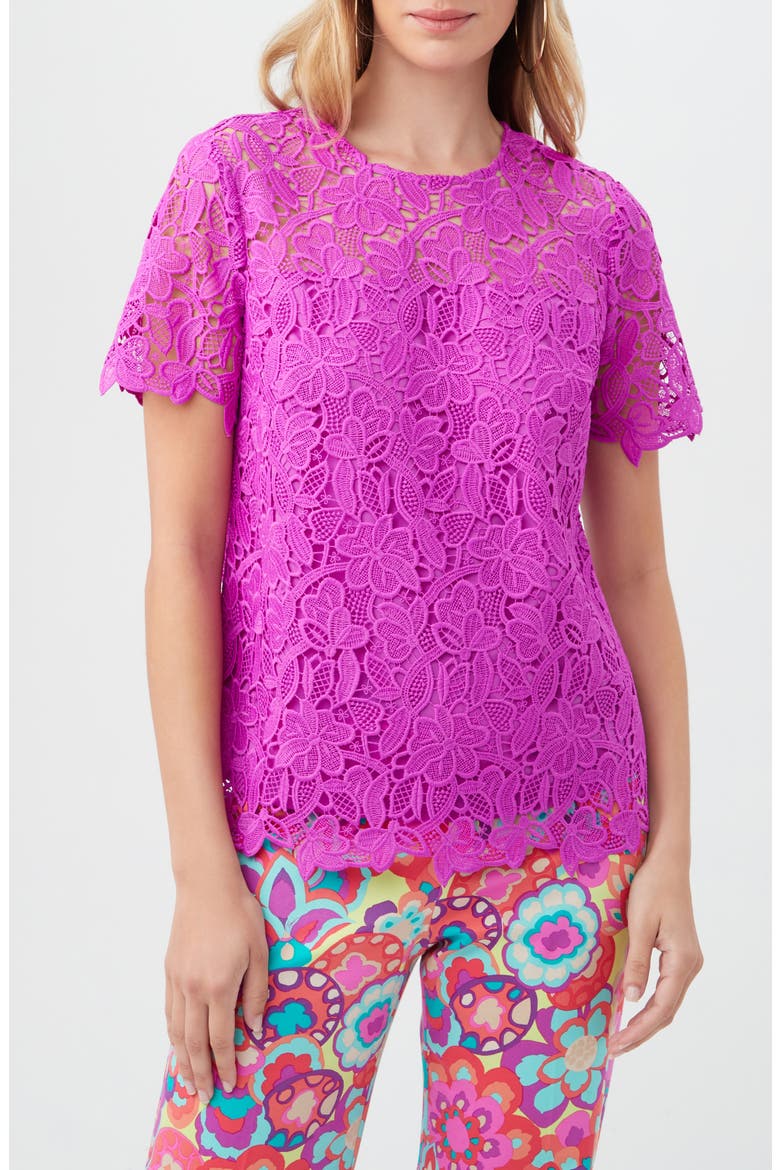 Rochelle Lace Top, Main, color, VIOLETTA