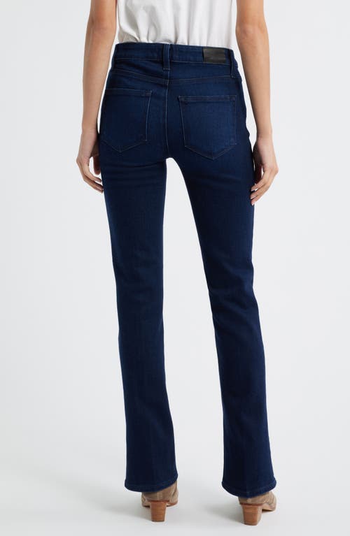 Paige Manhattan High Waist Bootcut Jeans In Blue