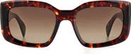 rag & bone 54mm Gradient Rectangular Sunglasses