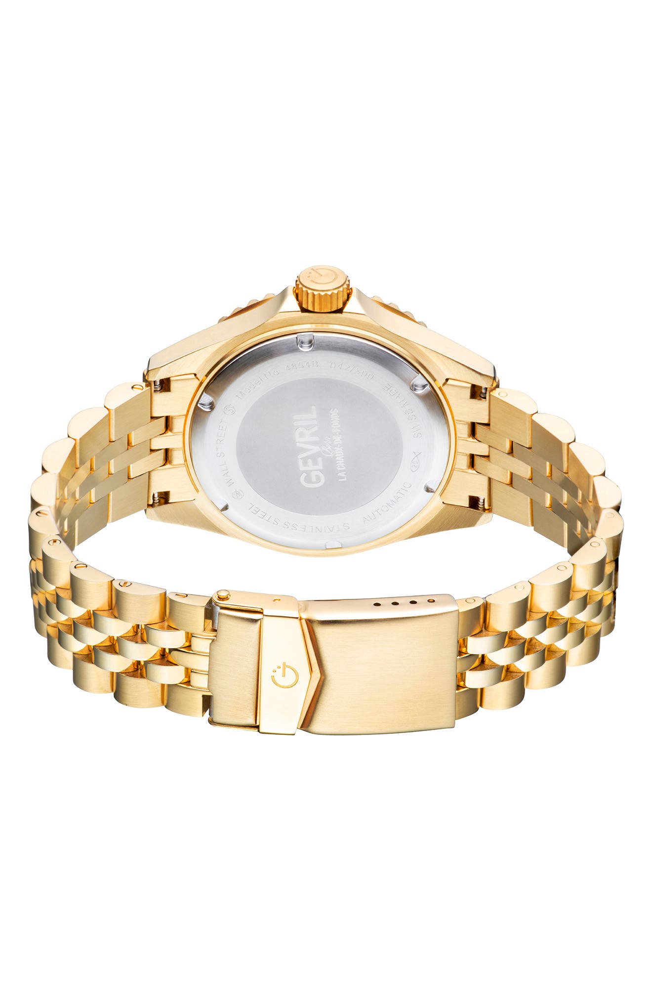 Wall Street GMT Bracelet Watch, 43mm