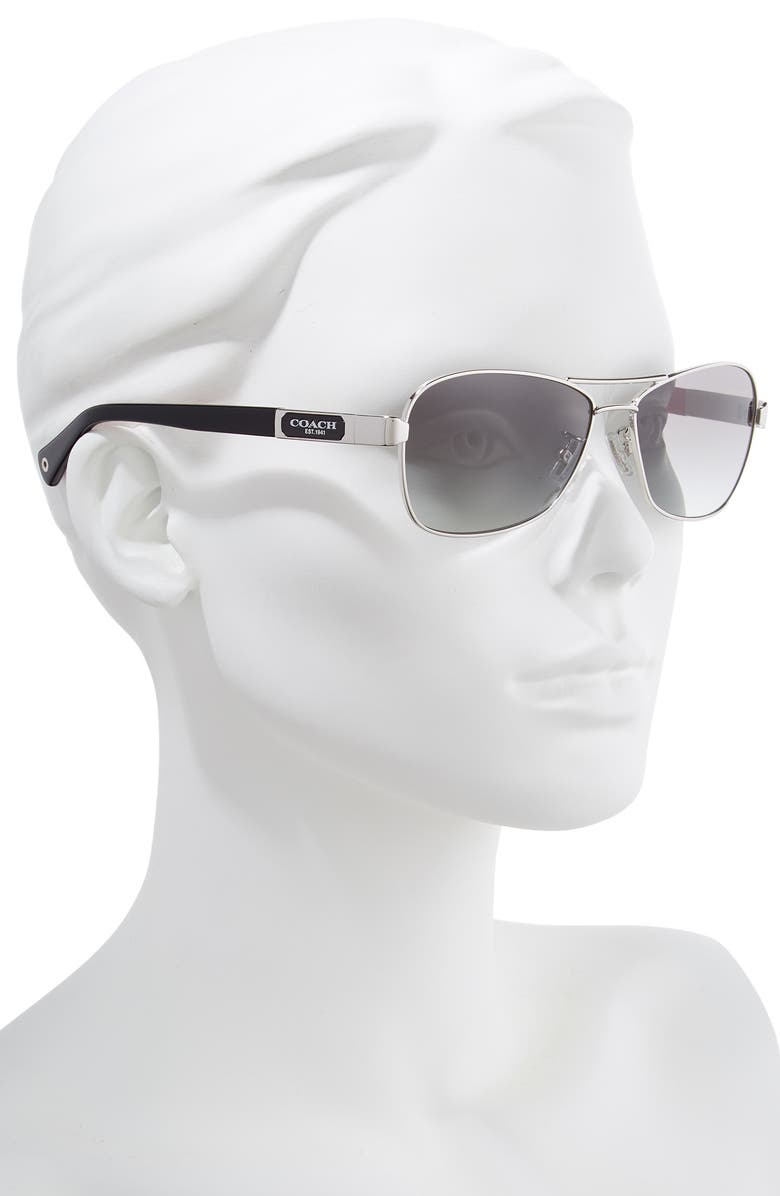 Caroline 56mm Gradient Aviator Sunglasses