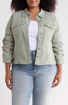 Ruched Sleeve Jacket