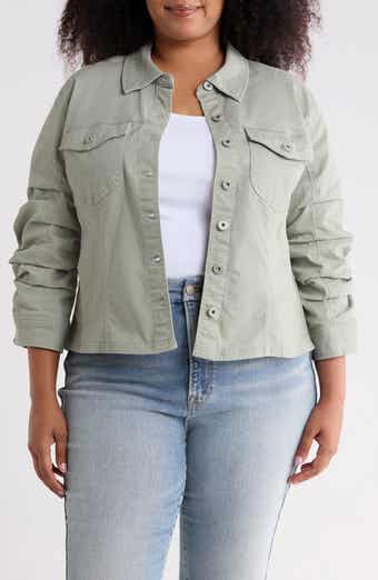 Ruched Sleeve Jacket