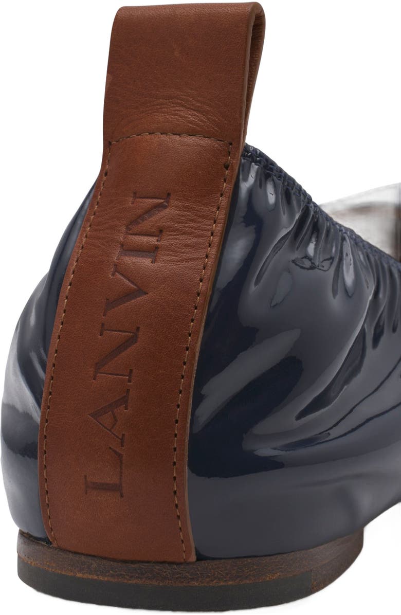 Lanvin THE BALLERINA FLAT IN PATENT LEATHER, Alternate, color,