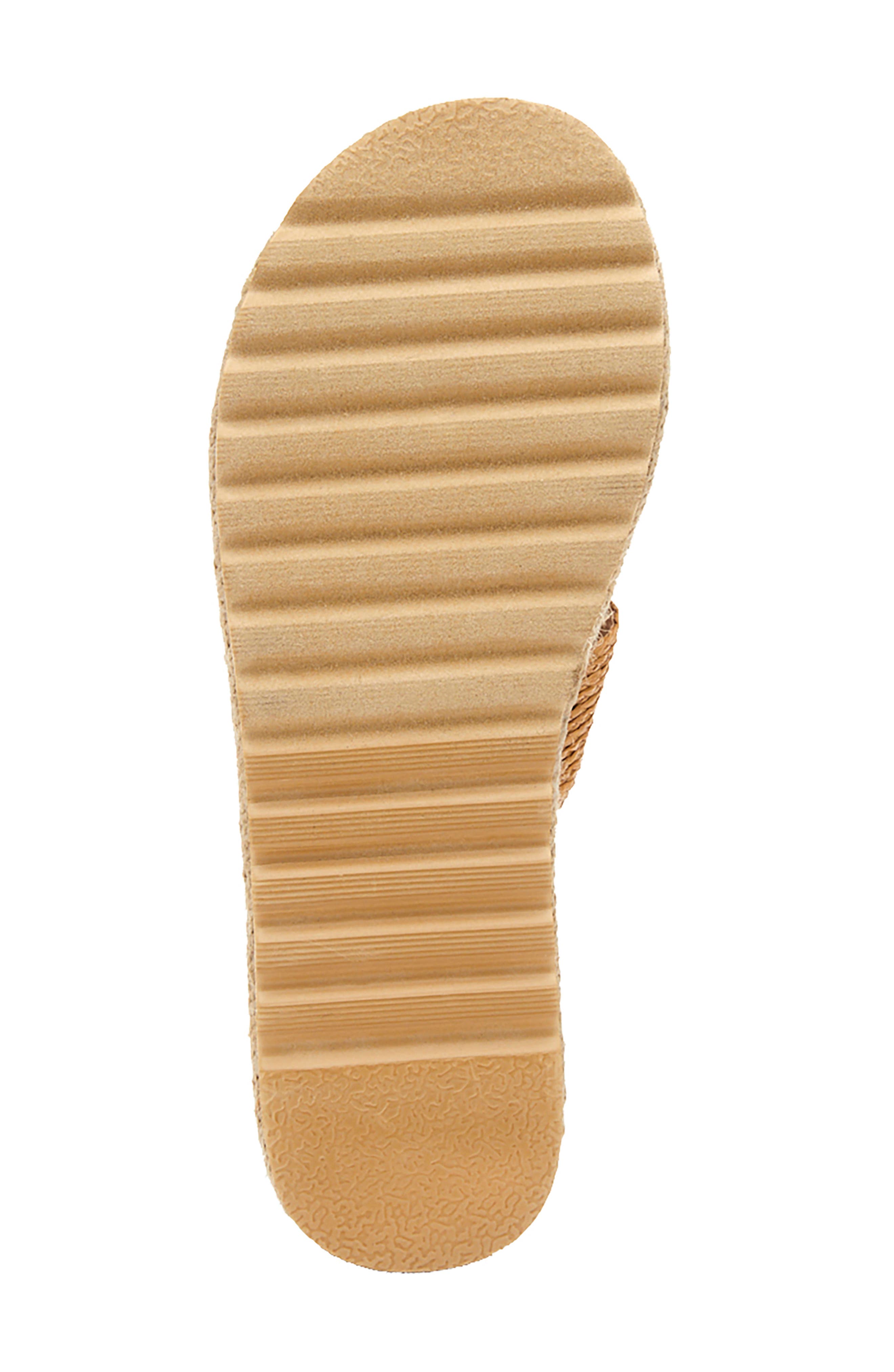 Cool Off Espadrille Platform Slide Sandal, Alternate, color, TAN FABRIC
