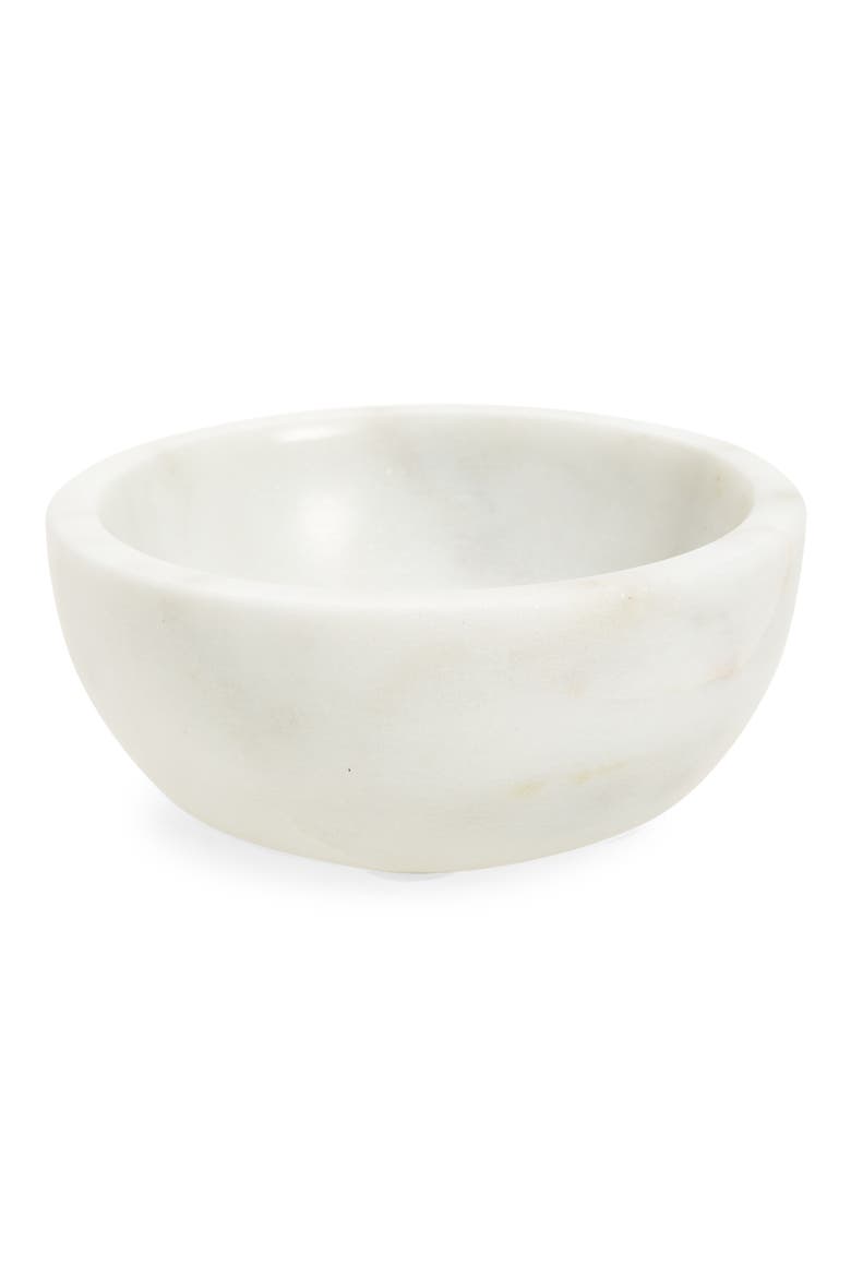Marble Dip Bowl, Main, color, WHITE
