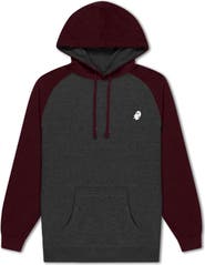 Dalix Mens Ghost Midweight Fleece Raglan Sleeve Hoodie