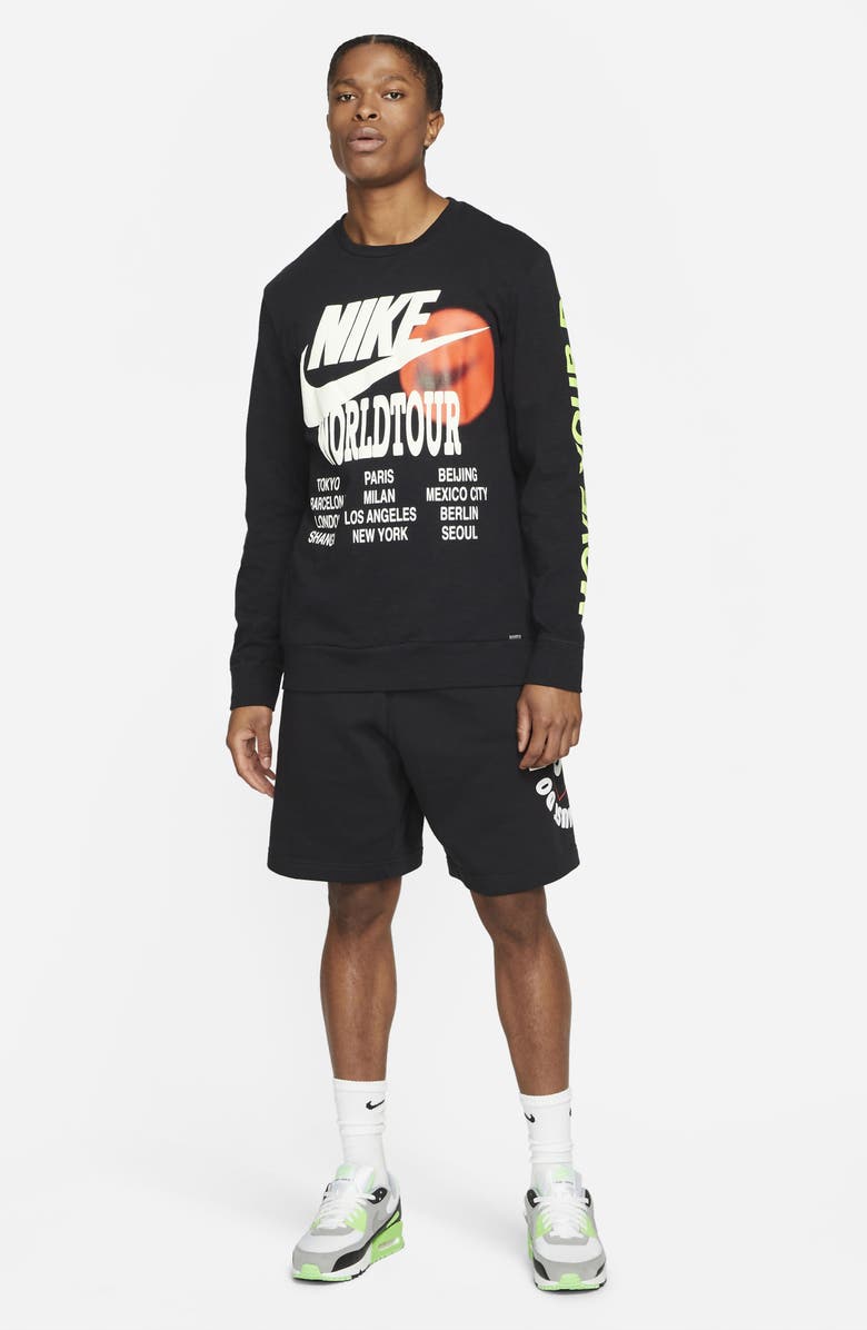 Nike Sportswear World Tour Long Sleeve Graphic Tee, Alternate, color, 