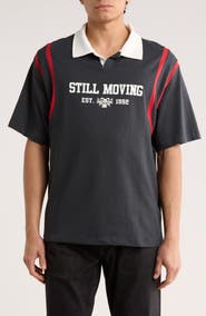 DENIM AND FLOWER Cotton Graphic Polo
