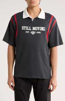 DENIM AND FLOWER Cotton Graphic Polo