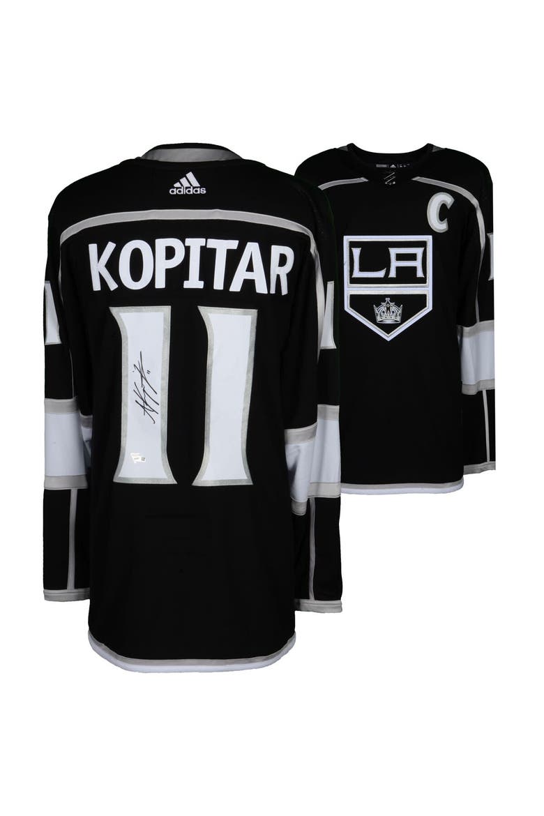 Anze Kopitar Los Angeles Kings Autographed Black Adidas Authentic Jersey, Main, color, Black