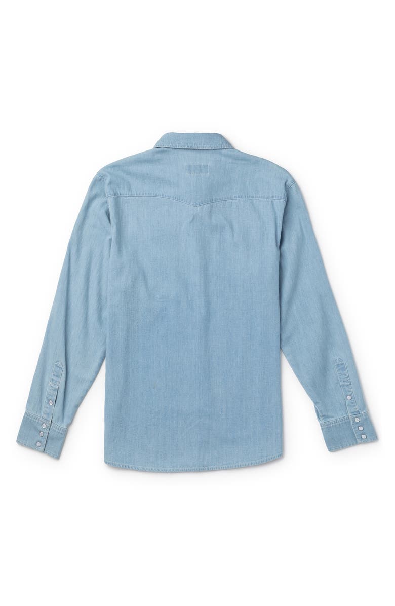 Seager Co Reagan Pearl Snap-Up Western Shirt, Alternate, color, Light Wash