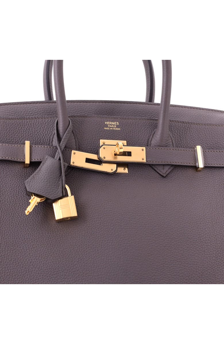 Pre-Owned Hermes Birkin Handbag Grey Togo with Gold Hardware 30, Alternate, color, Etain
