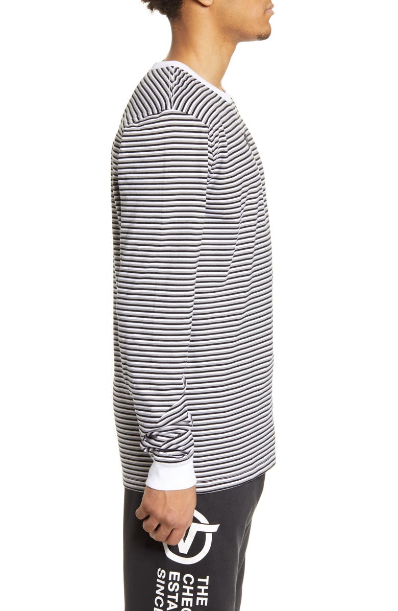 Vans Microstripe Embroidered Long Sleeve T-Shirt, Alternate, color, 