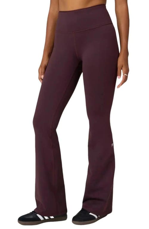 Fabletics Boost PowerHold High-Waisted Flare Pant in Oxblood at Nordstrom, Size X-Small