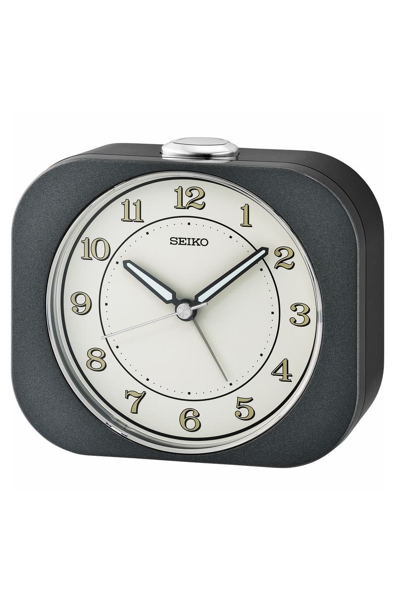 Seiko Kyoda Alarm Clock, Main, color, Black