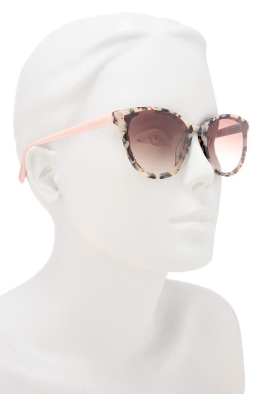 Ted Baker 58mm Gradient Round Sunglasses In Brown
