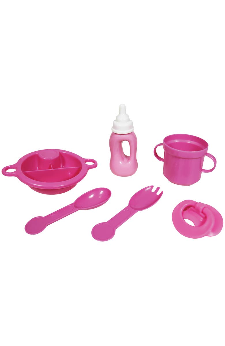 Lissi Dolls Talking Baby With Feeding Accessories, Alternate, color, Multicolored