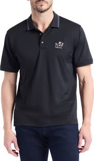 Robert Graham Monkey Business Embroidered Cotton Piqué Polo