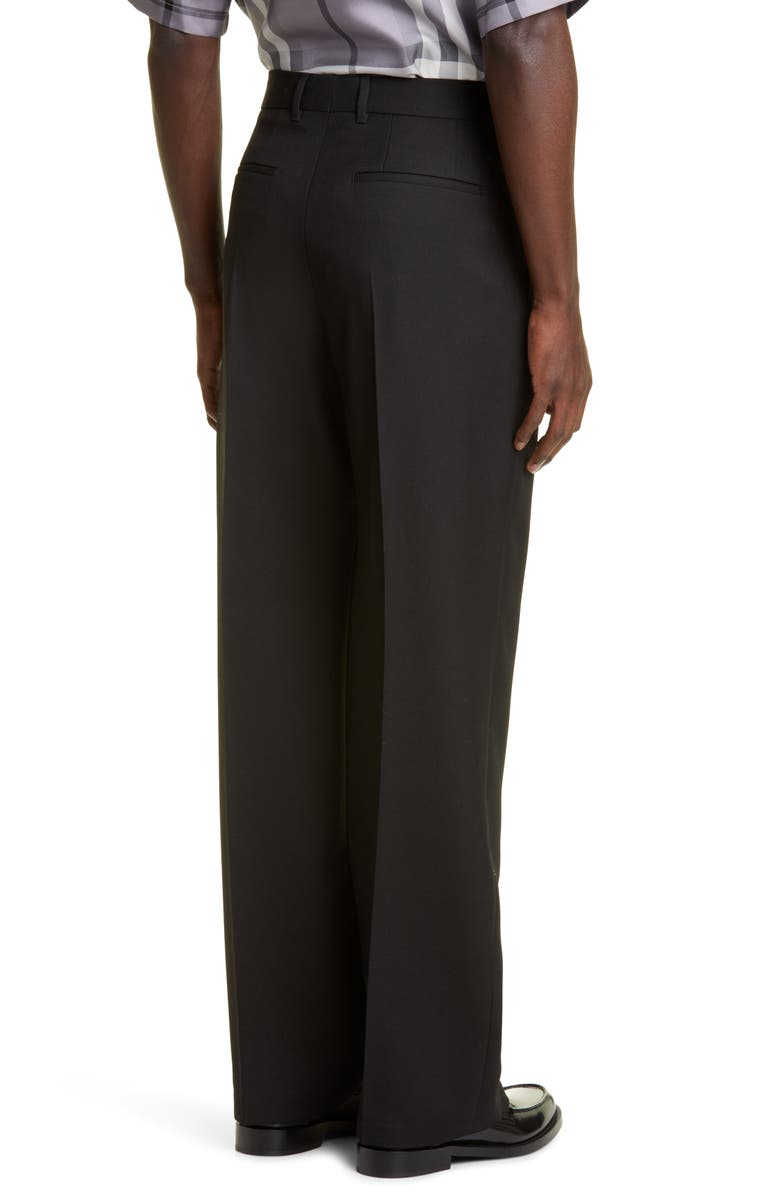 Burberry Men's Wide Leg Wool Pants, Alternate, color, 
