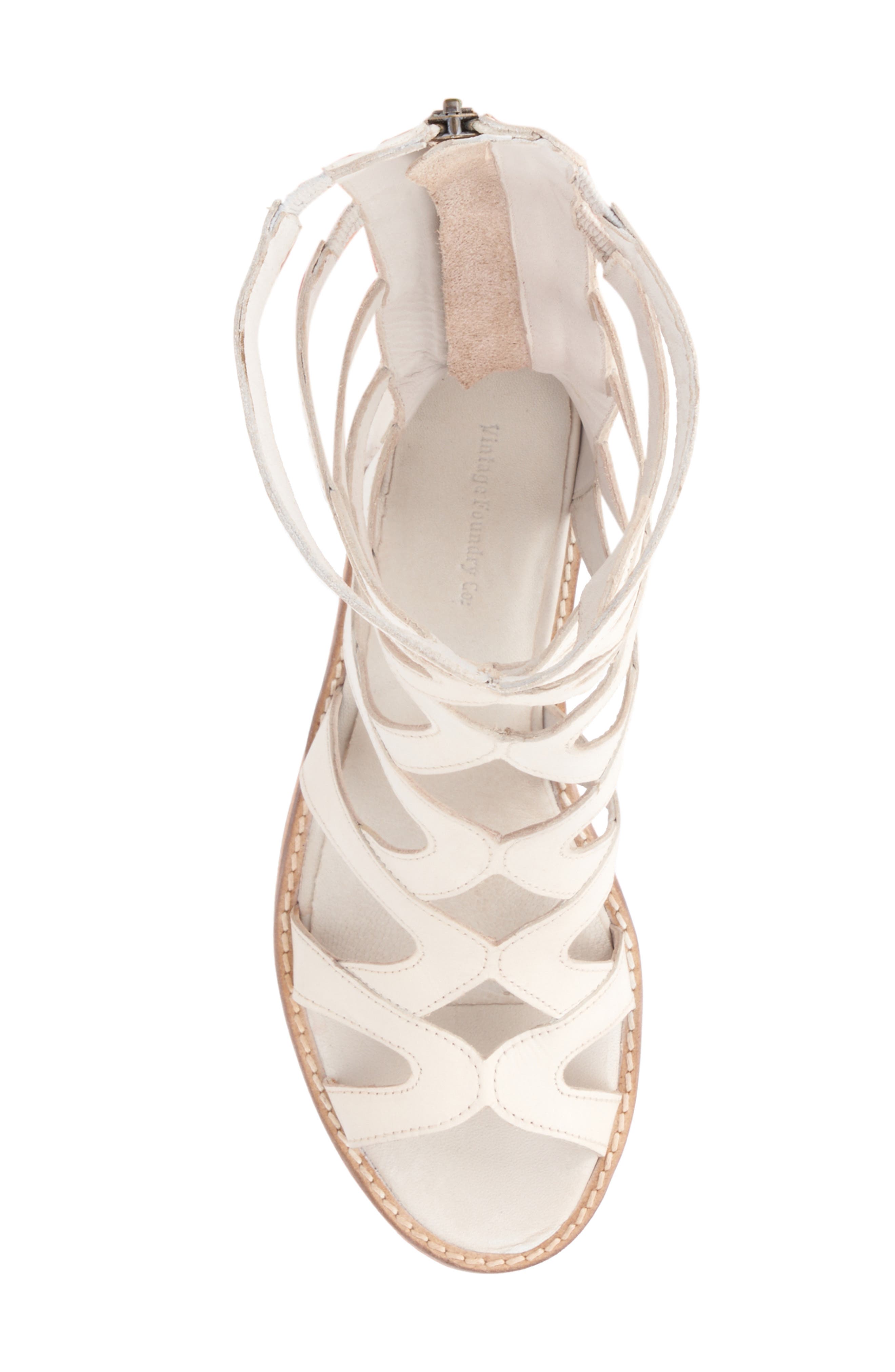 VINTAGE FOUNDRY Loni Gladiator Sandal, Alternate, color, Ivory