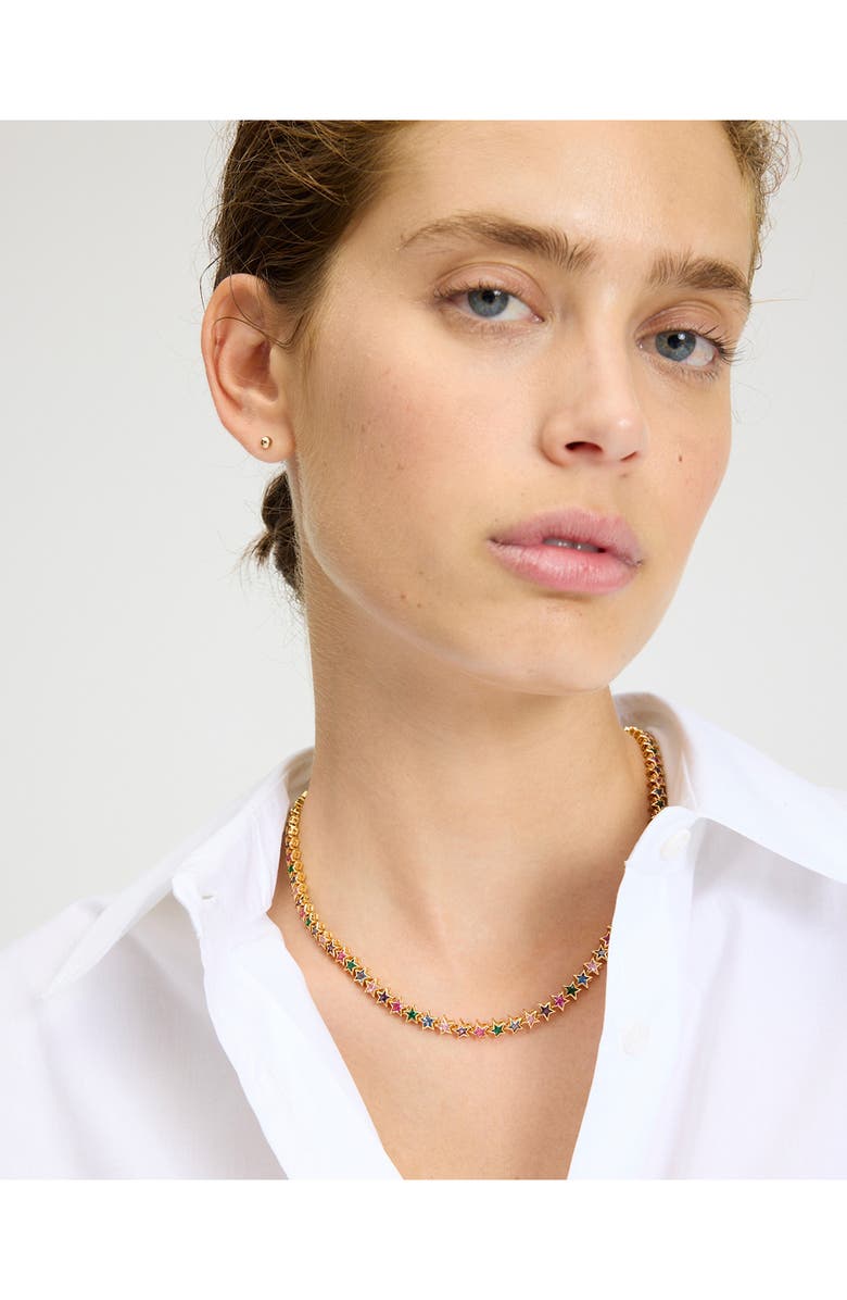 Kate Spade New York star tennis necklace, Alternate, color, 