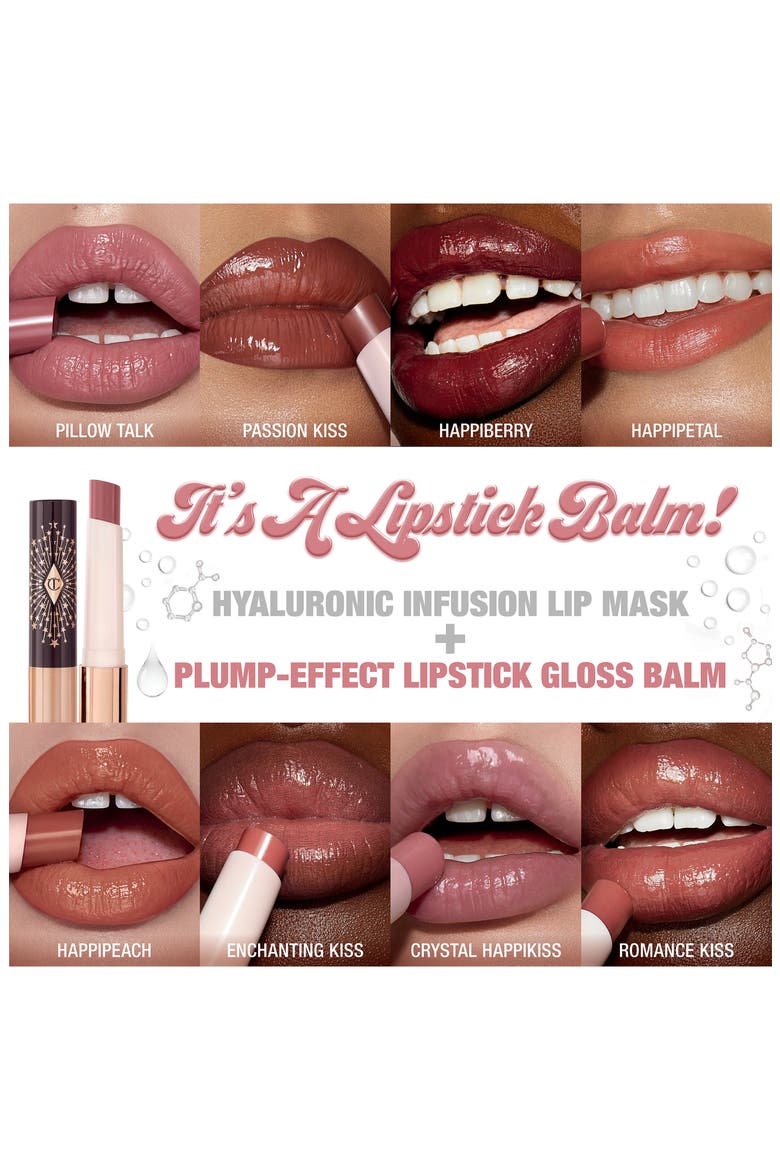 Hyaluronic Happikiss Lipstick Balm, Alternate, color, CRYSTAL HAPPIKISS