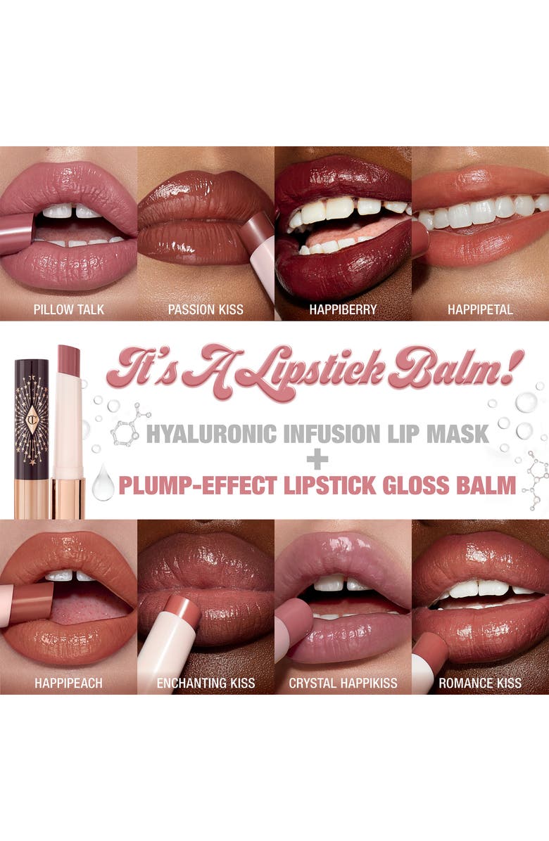 Charlotte Tilbury Hyaluronic Happikiss Lipstick Balm, Alternate, color, Crystal Happikiss