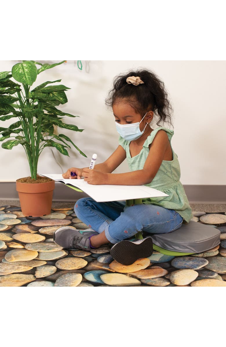 Kaplan Early Learning Company STEM Play Mat - Vibrant Real Image Pebbles Mat, Alternate, color, Pebbles