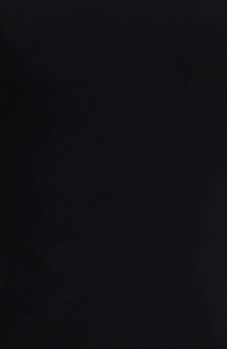 HOUSE OF CB Sadira Draped Jersey Halter Mermaid Gown, Alternate, color, Black