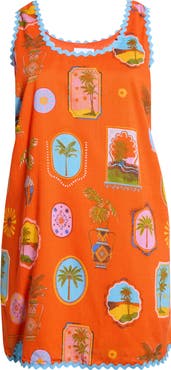 SUGARLIPS Maury Postcard Auriel Shift Minidress