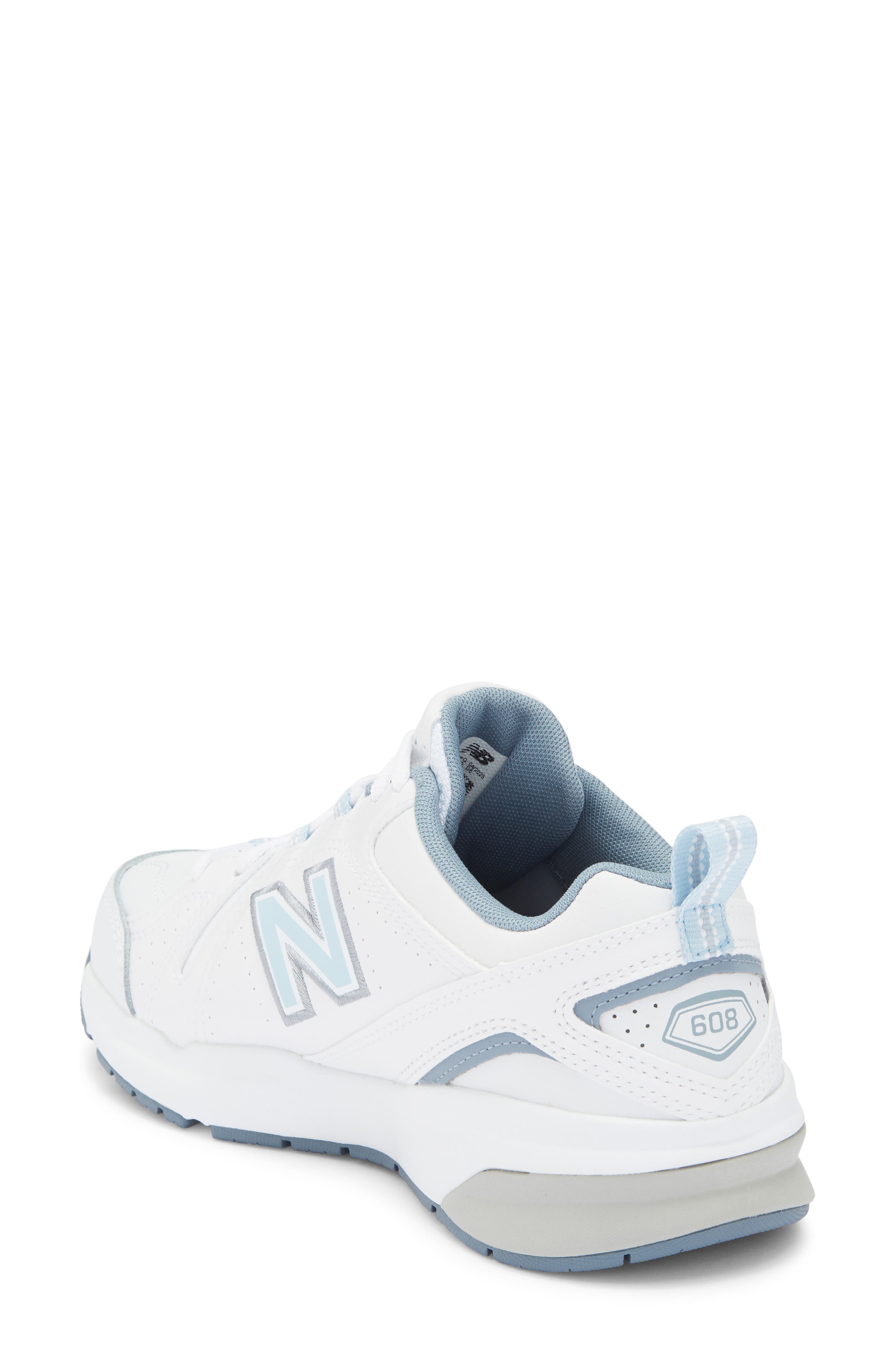 New Balance 608v5 Trainer Sneaker, Alternate, color, White/Blue