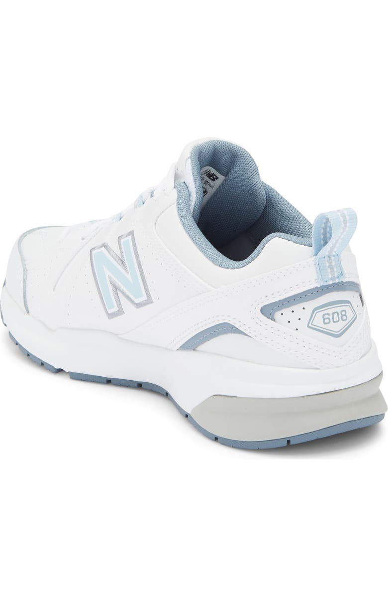 New Balance 608v5 Trainer Sneaker, Alternate, color, White/Blue