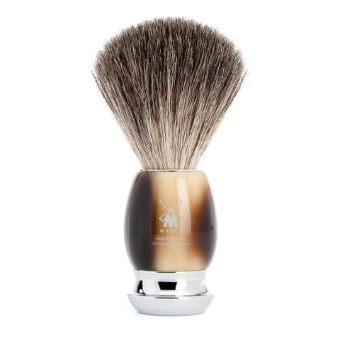 Vivo Brown Horn Pure Badger Shaving Brush