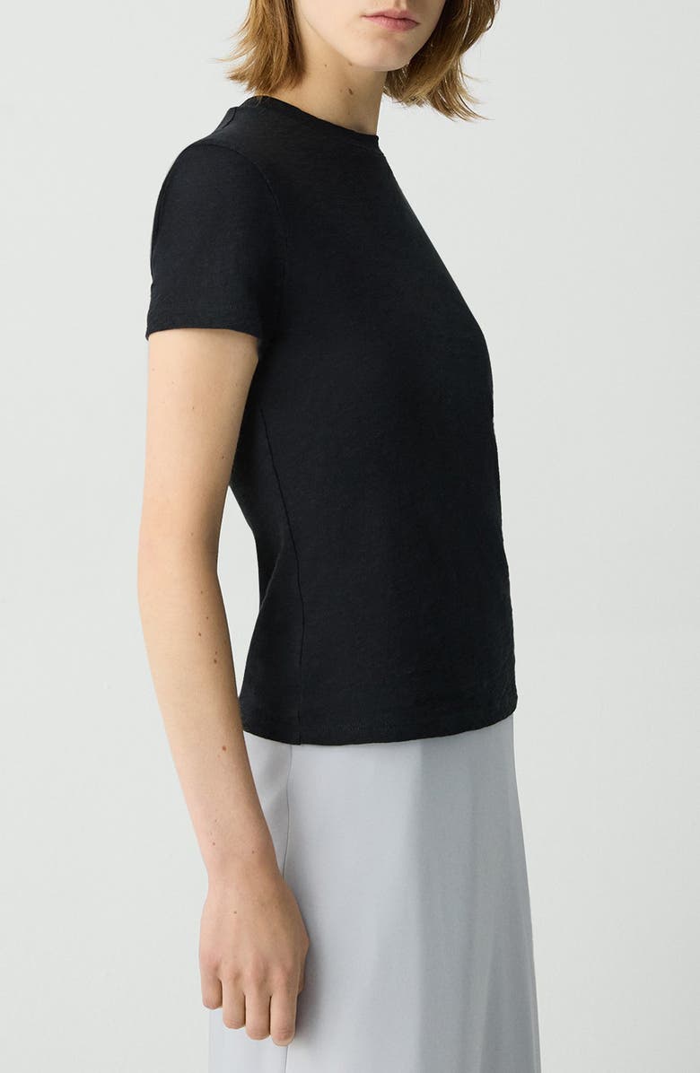 Theory 2 Nebulous Organic Cotton Tiny Tee, Alternate, color, Black