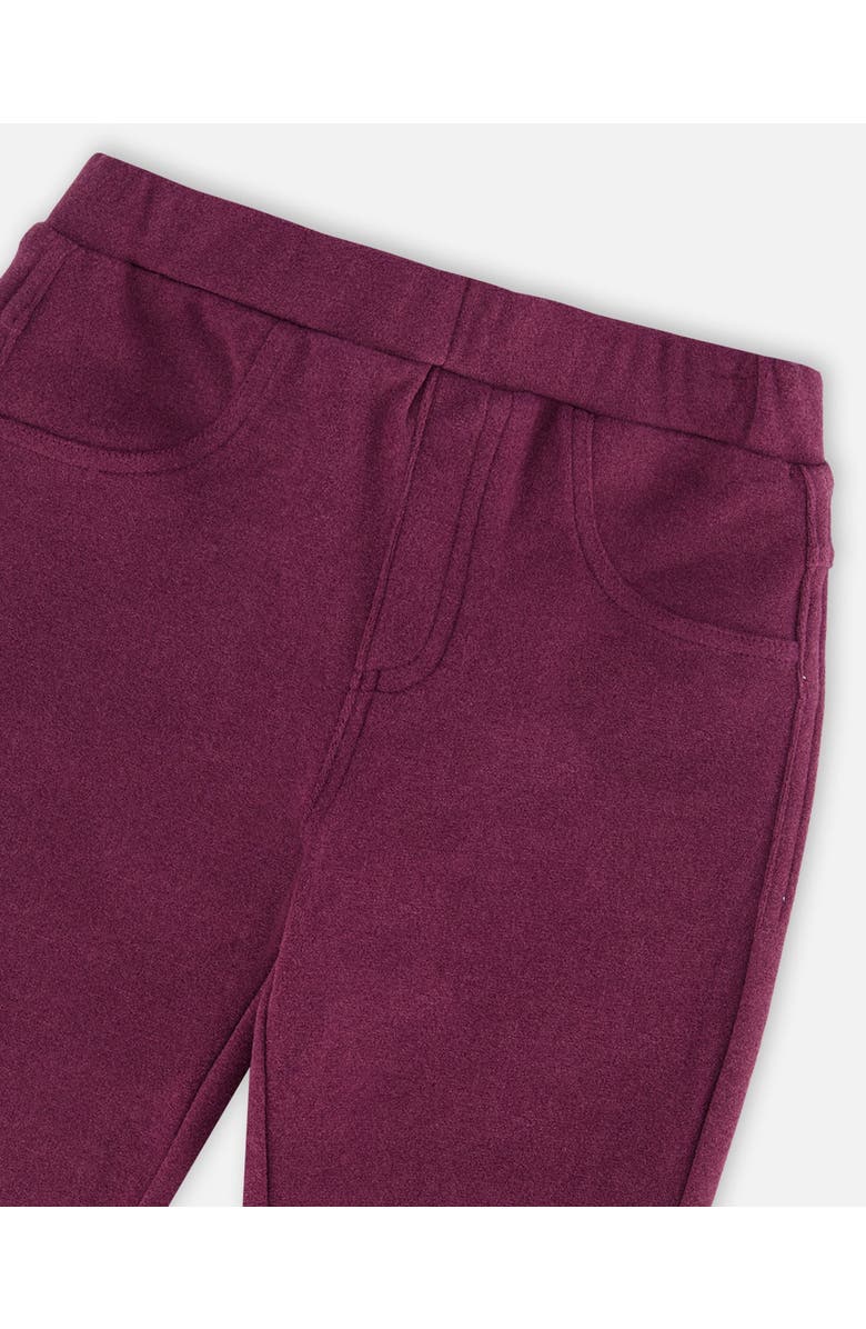 Deux par Deux Girl's Tregging Burgundy, Alternate, color, 