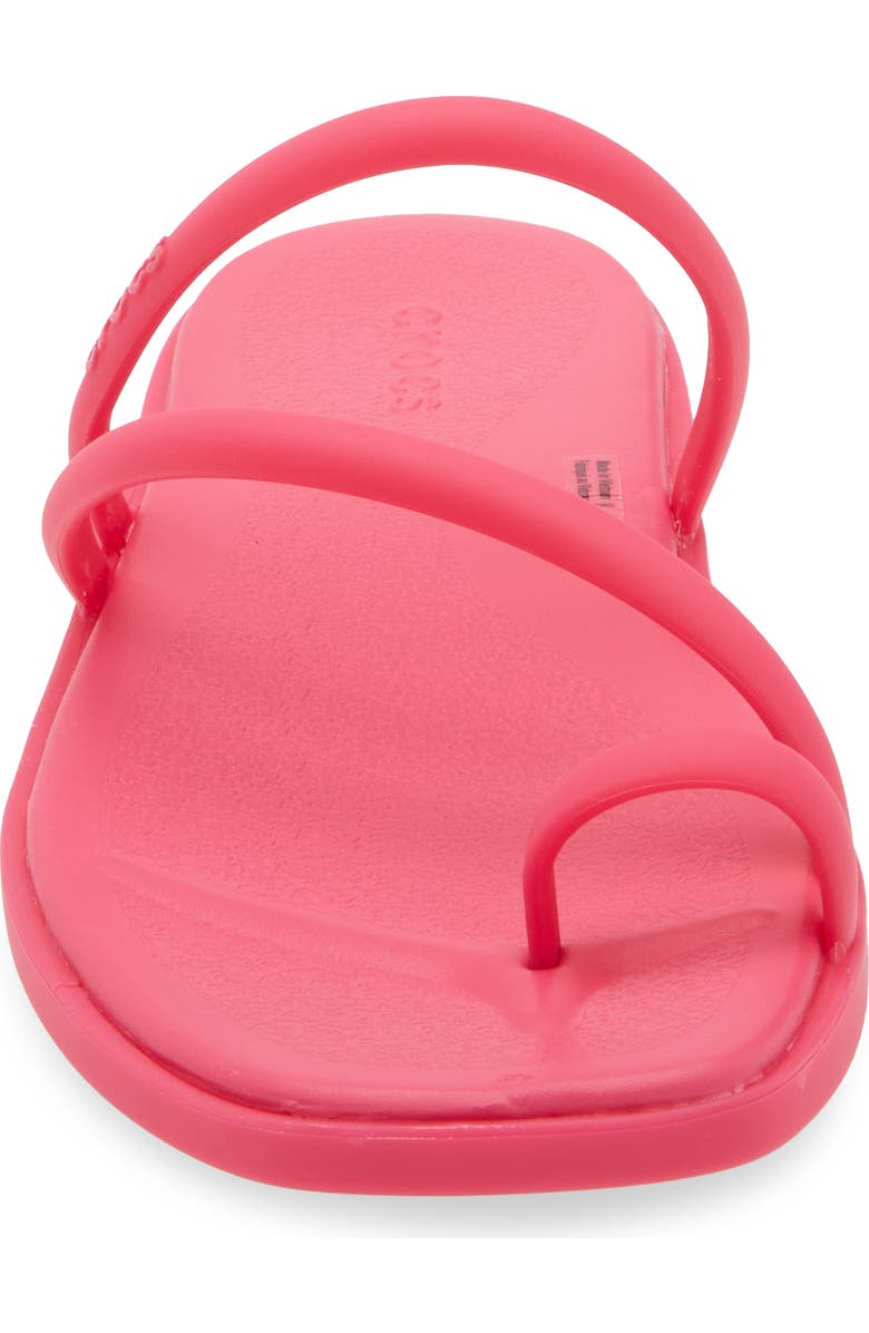 CROCS Miami Toe Loop Sandal, Alternate, color, Dragon Fruit