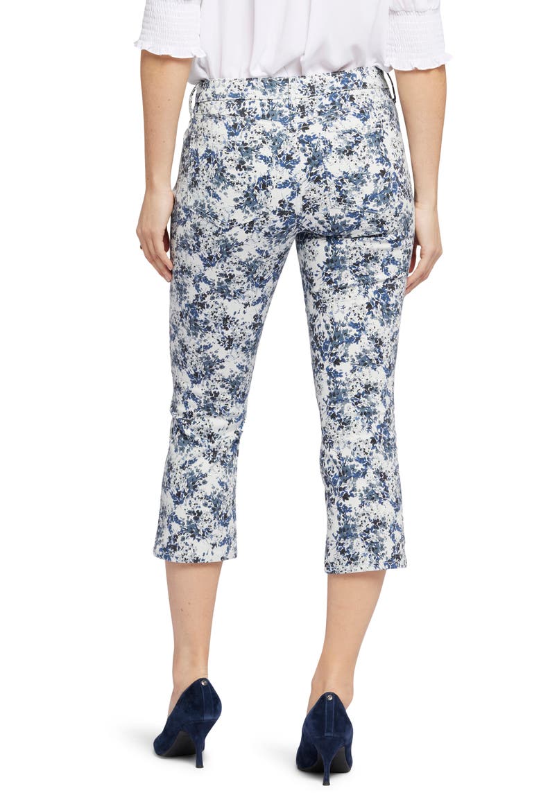 Chloe Side Slit Crop Jeans, Alternate, color, FOREST LAGOON
