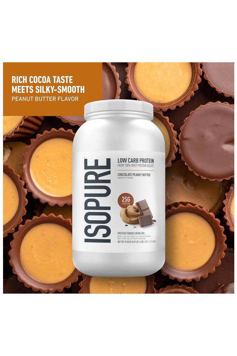 Low Carb Pure Whey Isolate Protein Powder Chocolate Peanut Butter, Alternate, color, None