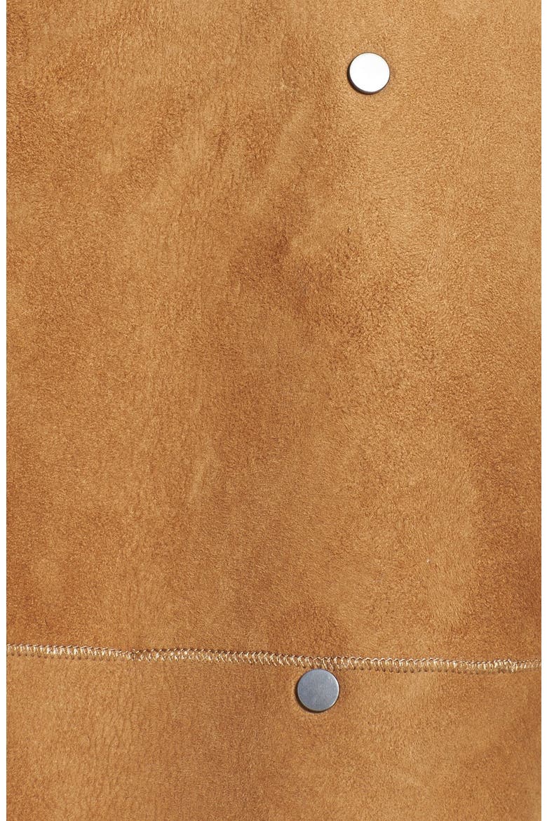 Bi-Tone Genuine Shearling Jacket, Alternate, color, CAMEL/ CAMEL