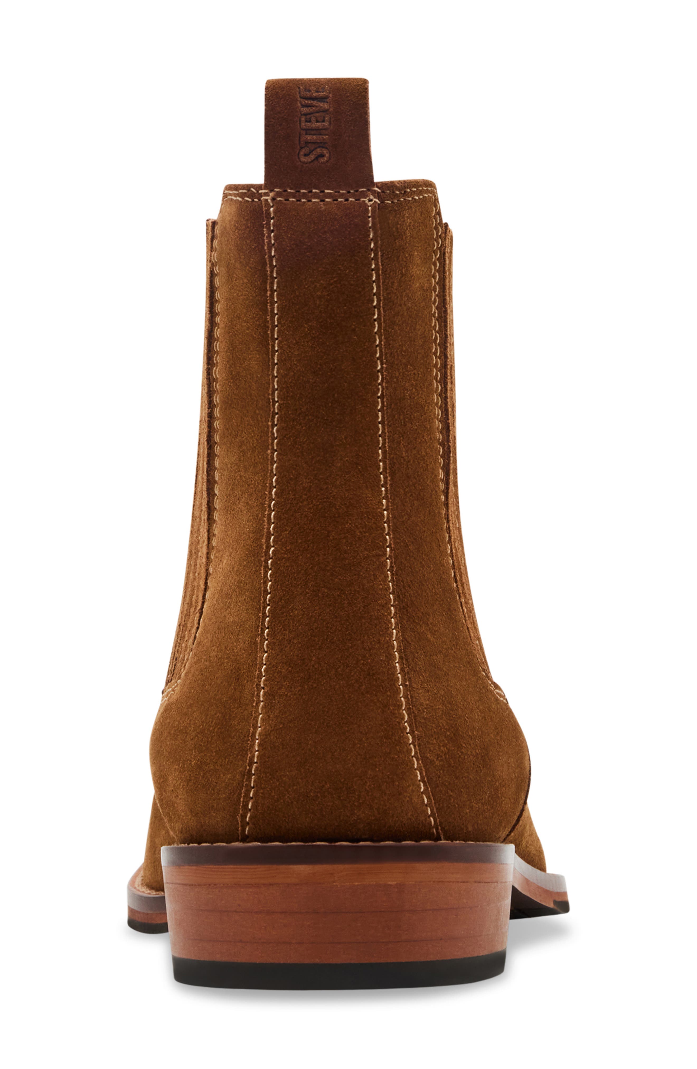 Steve Madden Rilyn Chelsea Boot, Alternate, color, Cognac Sue