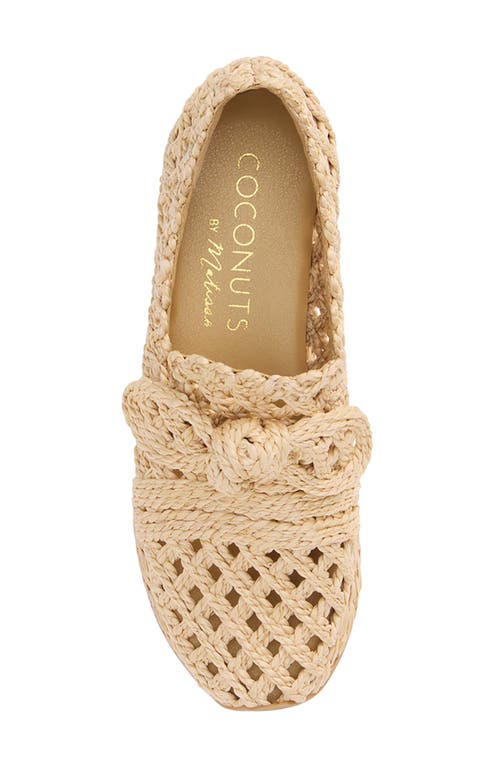 Coconuts By Matisse Espanola Woven Raffia Platform Sneaker In Natural