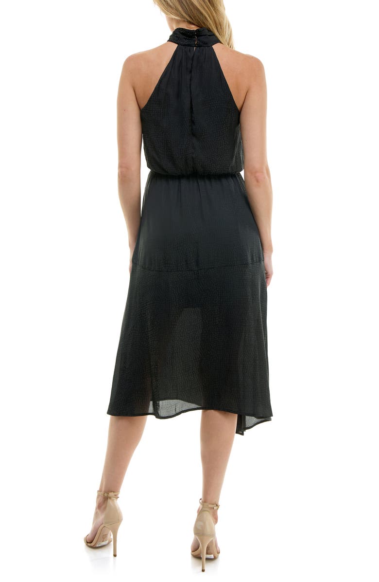 Socialite Tiered Satin Midi Dress, Alternate, color,