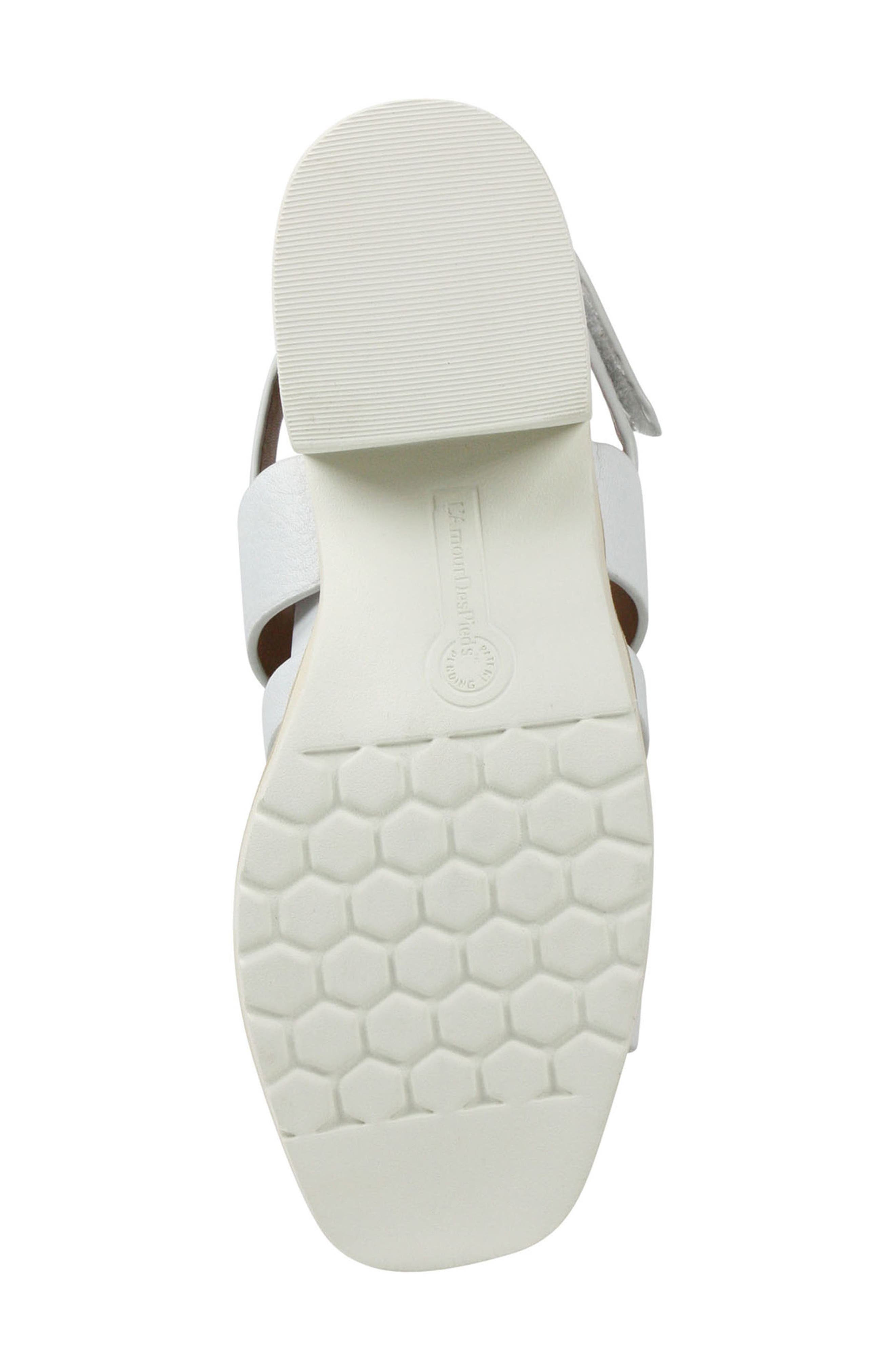 Quennell Sandal, Alternate, color, WHITE LEATHER