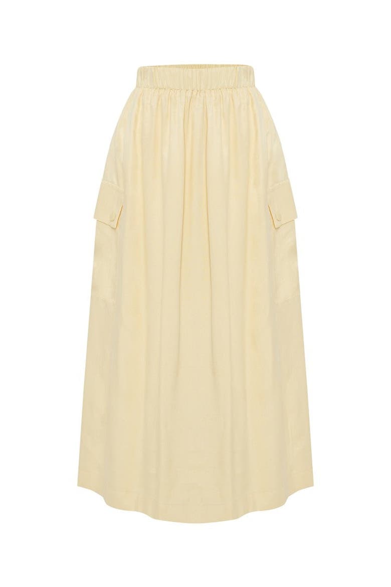 Saylor Midi Skirt, Main, color, YELLOW