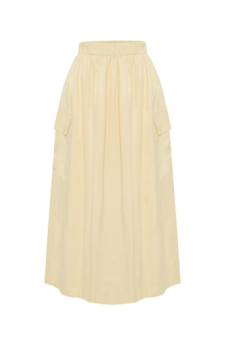 Exquise Saylor Midi Skirt, Main, color, Yellow