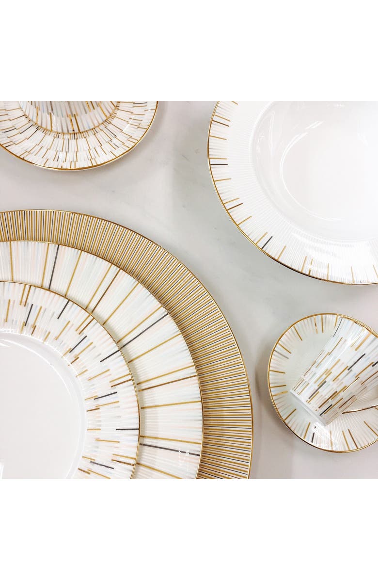 Prouna Luminous 9 Inch Oval Platter, Alternate, color, White