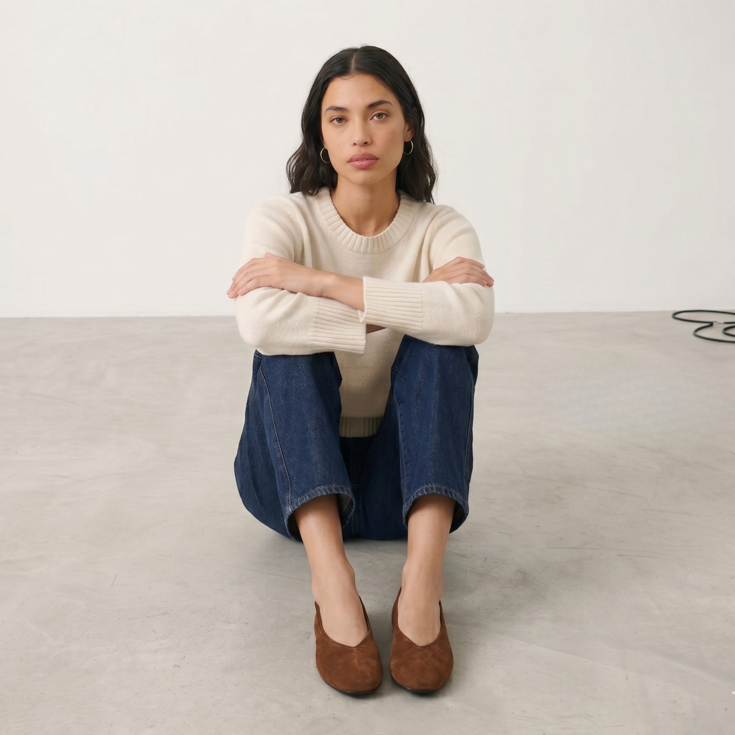 Amie Rafa Erika Suede Ballet Flats, Alternate, color, Tan