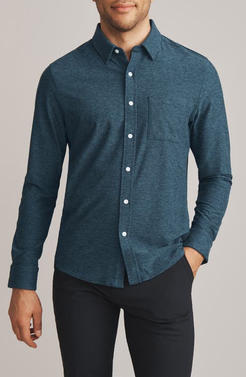 WFH Knit Button-Up Shirt