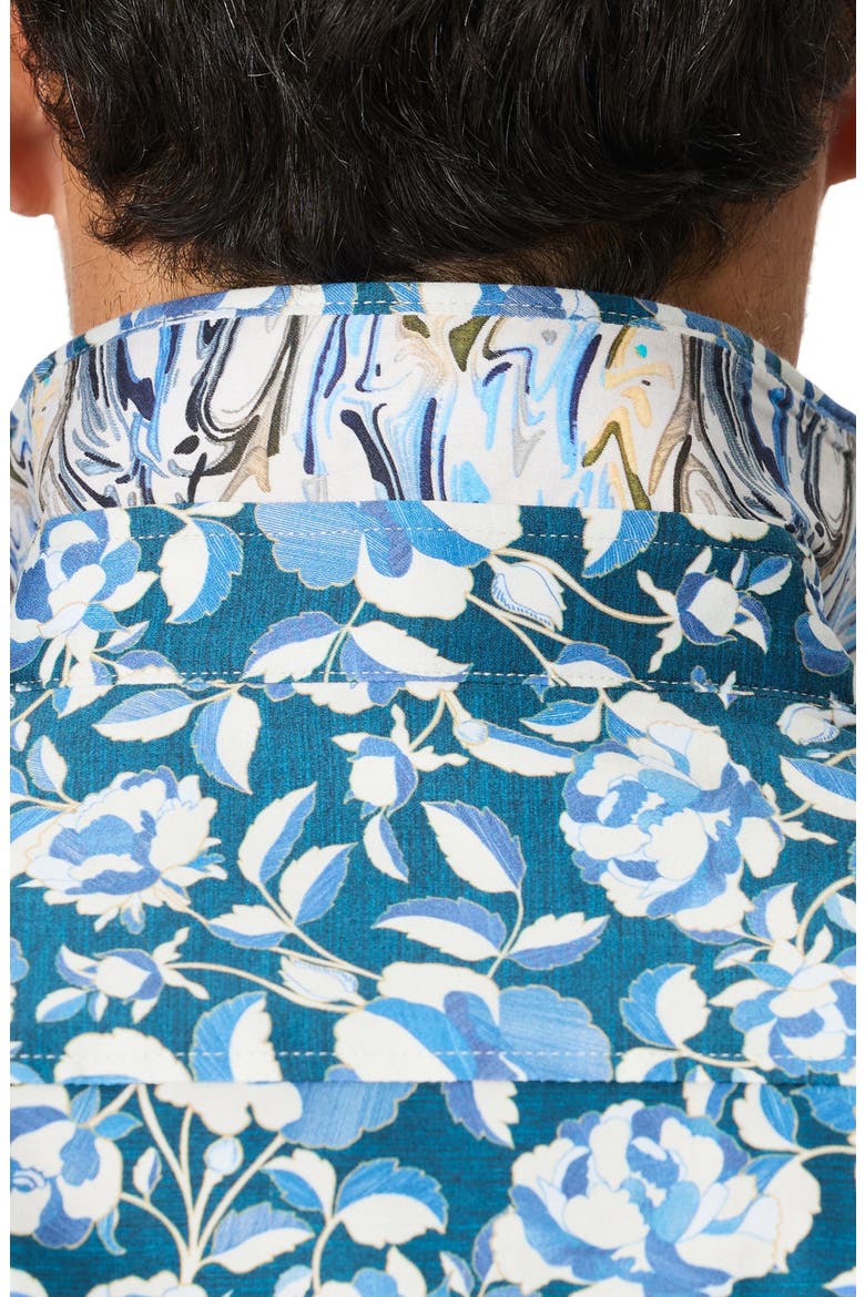 Euclid Long Sleeve Stretch Cotton Shirt, Alternate, color, MULTI